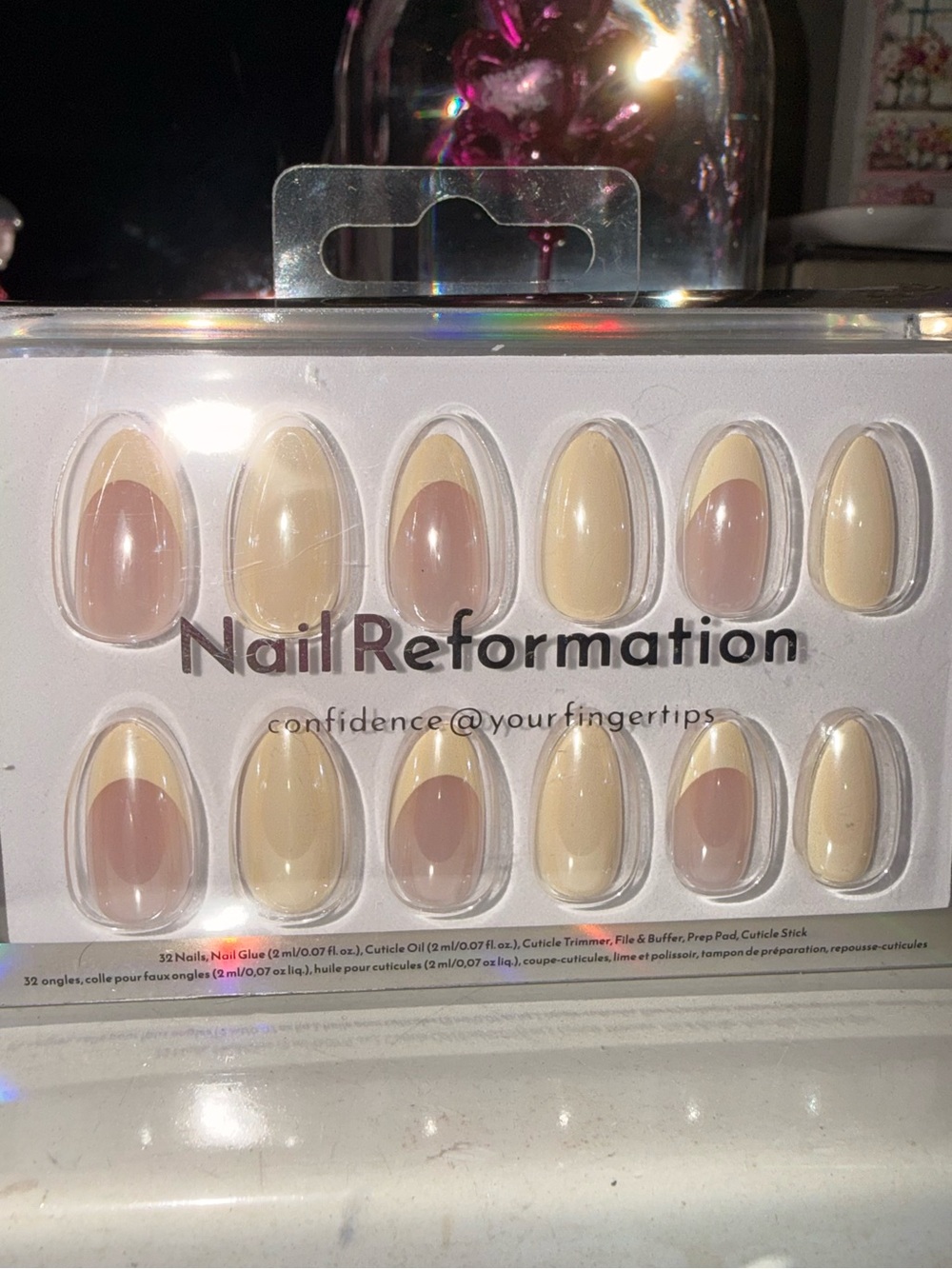 Nail Reformation Nude Press-On Nails - Sheer Beige & Cream - Picture 3 of 6